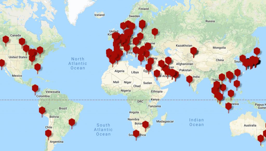 ブランディングにより世界に広がる代理店MAP